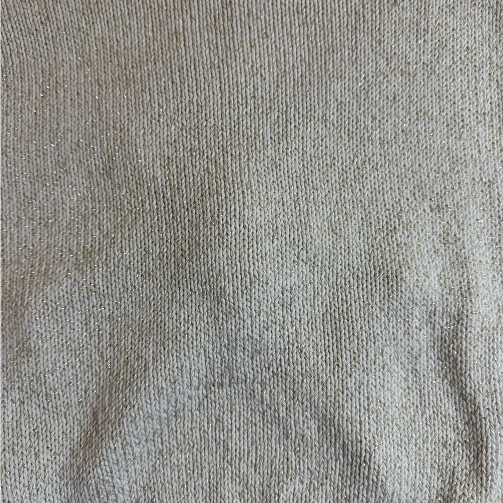 OshKosh B'gosh Beige Knotted Crop Sweater with Shimmer
